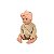 Boneca Baby Reborn V-123 - 48CM - Silicone - Roupa Bege - Imagem 1