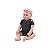Boneca Bebê Reborn V-92 - 48cm - Silicone - Roupa Preta - Imagem 1