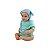 Boneca Baby Reborn V-102 - 48cm - Silicone - Roupa e Touca Azul - Imagem 1