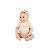 Boneca Bebê Reborn V-128 - 48cm - Silicone - Roupa Salmão - Imagem 1