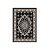 Tapete Turco Turquesa Tipo Persa 80 X 150 CM Preto - Imagem 1