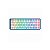 Teclado Gamer Mecânico Redragon Eva Pro K684WB, RGB 96% Sem Fio USB-C BT, Switch Red, Inglês, Branco/Azul - Imagem 1