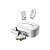 Microfone Lapela Hollyland Lark A1 USB-C Lightning para Smartphone Sem Fio - Branco - Imagem 1