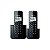 Telefone Sem Fio Panasonic KX-TGB112LAB - 2 Bases - com Bina - Bivolt - Preto - Imagem 1