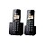 Telefone Panasonic KX-TGB112LAB 2 Bases/Bina/Bivolt/Preto - Imagem 1