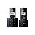 Telefone Panasonic KX-TGB112LAB 2 Bases Bina Bivolt Preto - Imagem 1