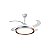 Ventilador de Teto Satellite A-FAN804 - 66W - com Luminária - Bivolt - Branco - Imagem 1