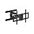 Suporte para TV Unique RC-1G 37" a 86" Articulado - Preto - Imagem 1