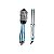 Kit Babyliss Pro Nano Titanium Optima 9000 BNTPP91UZ - Prancha Alisadora + Escova Secadora - 220V - Azul - Imagem 1