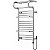 Toallero Térmico Eléctrico Joog TWJ4 400W 220V 50Hz Chrome - Imagem 1