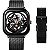 Relógio Masculino Ciga Design Z011-BLBL-W13 Esqueleto Mecânico Totalmente Vazado Preto - Imagem 1