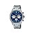 Relógio Casio Edifice EFR-575D-2ADF Analógico Masculino Prata/Azul - Imagem 1
