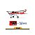 Avião FMS Ranger Ep V2 1220MM PNP Reflex V3 Vermelho FMS147PRD-REFV3 - Imagem 1