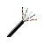 Cabo de Rede UTP Norphel CAT6 4 X 23 AWG 100% Cobre Bobina Simples Externa - Preto 500 Metros - Imagem 1