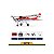 Avião FMS Ranger Ep V2 1220MM RTF Reflex V3 Vermelho FMS147RRD-REFV3 - Imagem 1