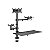 Suporte para 2 Monitores FTX FTX-02LD 17" a 32" Articulado - Preto - Imagem 1