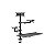 Suporte FTX FTX-02LD - para 2 Monitores de 17" a 32" - Articulado - Preto - Imagem 1