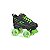Patins Roller Derby Sparkles com Rodas Iluminadas 1381 Preto/Verde - Imagem 1