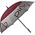 Guarda-sol de Golfe Ping 34785-01 Feminino 62" Guarda-sol Dupla Copa Prata/Bordeaux - Imagem 1