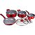 Jogo de Utensílios de Cozinha Doral Kitchen Montecarlo - Vermelho (7 peças) - Imagem 1