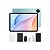 Tablet Doogee Tab A9 Vip Edition Agile 64GB/3GB Ram de 10.1" 8MP/5MP + Teclado Inglês + Capinha Cinza - Imagem 1