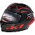 Capacete para Moto LV Cool Helmets P7 - Tamanho M (57-58) Double R Preto/Vermelho - Imagem 1