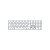 Teclado Sem Fio Apple Magic Keyboard Com Teclado Numérico A1843 MXCJ3LL Inglês com Bluetooth - Branco/Prata - Imagem 1