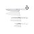 Jogo de Facas Cuisinart C77MWTR-3PC Rebites Triplos Branco - 6 Peças - Imagem 1