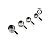 Kit de Copos Medidores Magnéticos Cuisinart CTG-00-4MMCC Inox - 4 Peças - Imagem 1