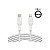 Cabo Belkin Boostcharge USB-C/Lightning 1M Braided Branco CAA004BT1MWH - Imagem 1