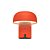 Luminária LED com Speaker JBL Kooduu Sensa Play Bluetooth - Laranja - Imagem 1
