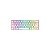 Teclado Gamer Redragon K630 60% RGB Sem Fio Branco - Imagem 1