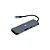 Hub Mtek DS-91TC 9 Em 1 USB-C - Cinza - Imagem 1