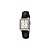 Relógio Casio LTP-V007L-7E2UDF Analógico Feminino - Prata/Branco/Couro Marrom - Imagem 1