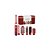 Kit Enzo EN-4140 Airwrap Red 6-em-1 220V - Imagem 1