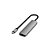 Hub Satechi ST-P4SM USB-C 4 Em 1 Adaptador Multifuncional Fino 4K - Cinza Espacial - Imagem 1
