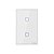 Interruptor de Parede Inteligente Smart Sonoff T2US2C Wi-Fi 2 Botões Bivolt Branco - Imagem 1