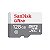 Cartão Microsd de 128GB Sandisk Ultra SDSQUNR-128G-GN6MN de 100MB/s - Cinza/Branco - Imagem 1