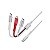 Cabo Nautica VB630 USB-C/Lightning 3 em 1 Carregamento 24W - Vermelho Branco - Imagem 1
