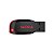 Pendrive Sandisk Cruzer Blade SDCZ50-128G-B35 de 128GB USB - Preto/Vermelho - Imagem 1