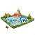 Piscina Dinossauros Infláveis Com Difusor E Bolas Intex 410l - Imagem 1