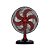 Ventilador de Mesa Vermelho Turbo 50cm 6 Pás Oscilante Ventisol 127v - Imagem 2