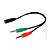 Cabo Adaptador Headset P/ Fone Flex 2P2/1P3 - Xcell - Imagem 2