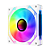 Cooler RGB Fan 12x12Cm Branco FC1397 - Hayom - Imagem 1