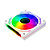 Cooler RGB Fan 12x12Cm Branco FC1397 - Hayom - Imagem 2