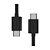 Cabo USB-C Tipo C/ Tipo C 1M Preto - Fortrek - Imagem 1