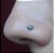 Piercing de Nariz Prata Flor Leilah - Imagem 2