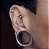 Piercing Orelha Flores Coloridas Branco - Imagem 3