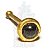 Piercing Nariz Bronze Pedra Onix - Imagem 1