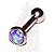 Mini Barbell Pedra Opal Azul - Imagem 3